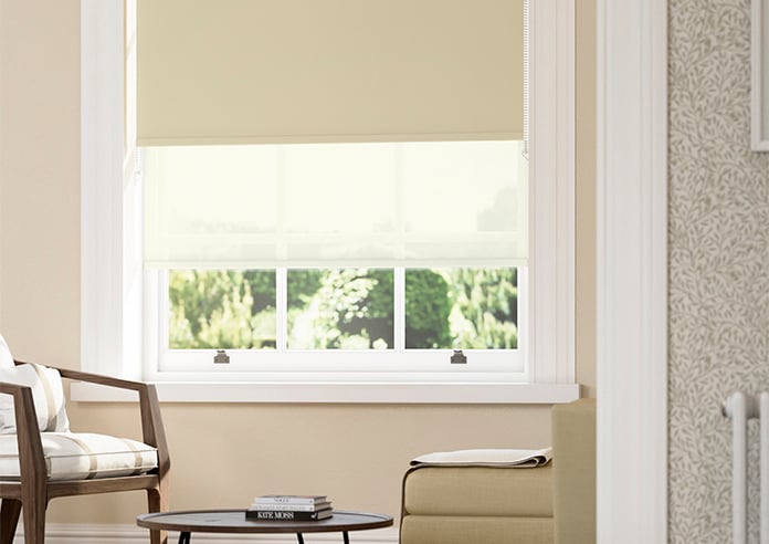 Rimini (Blackout), Mocha & Illusion Sandy - Double Roller Blind - Image 5